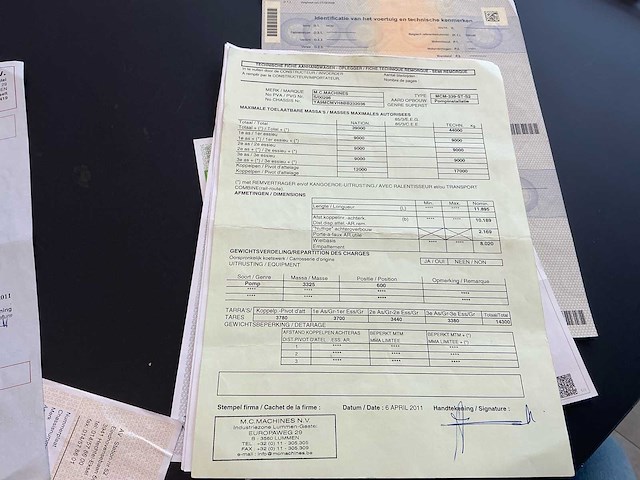 2011 mcm vloeibare chape oplegger - afbeelding 33 van  35