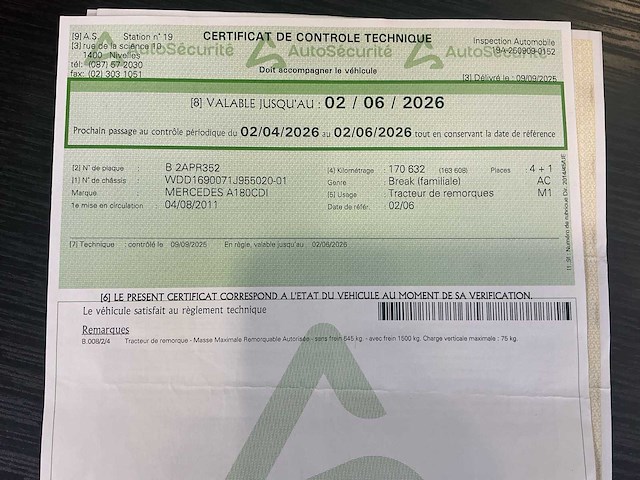 2011 mercedes-benz a180 cdi personenauto - afbeelding 62 van  66