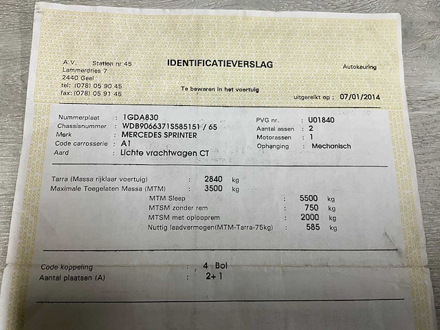 2011 mercedes-benz sprinter 313 - trekhaak - ingericht - afbeelding 49 van  53