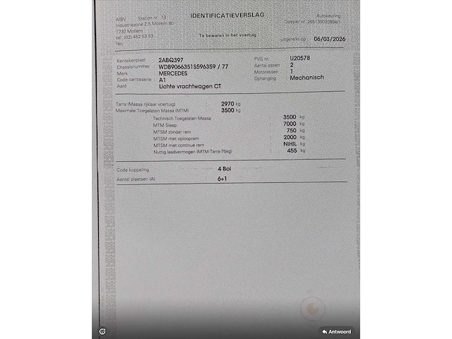 2011 mercedes-benz sprinter bedrijfswagen - afbeelding 9 van  17