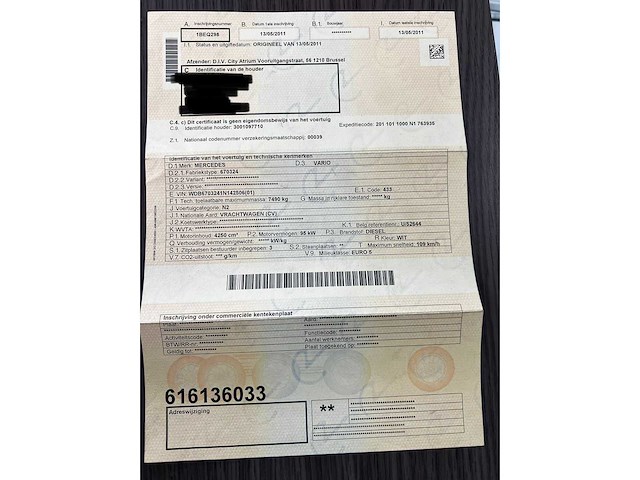 2011 mercedes-benz vario 813 d vrachtwagen - afbeelding 30 van  36