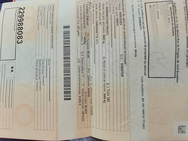 2011 mercedes sprinter pickup truck - afbeelding 6 van  8