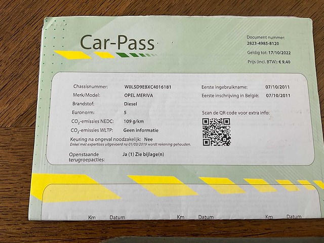 2011 opel meriva personenauto - afbeelding 19 van  28