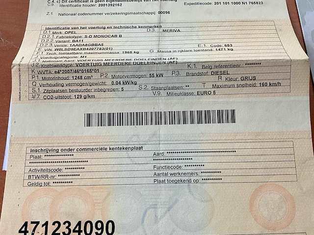 2011 opel meriva personenauto - afbeelding 39 van  43