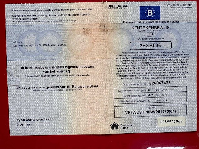 2011 peugeot 207 schadewagen voor onderdelen - afbeelding 4 van  10