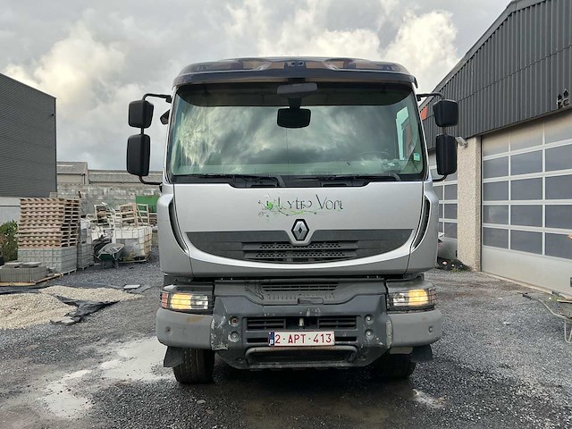 2011 renault kerax 460 tridem vrachtwagen met kraan en container - afbeelding 45 van  45