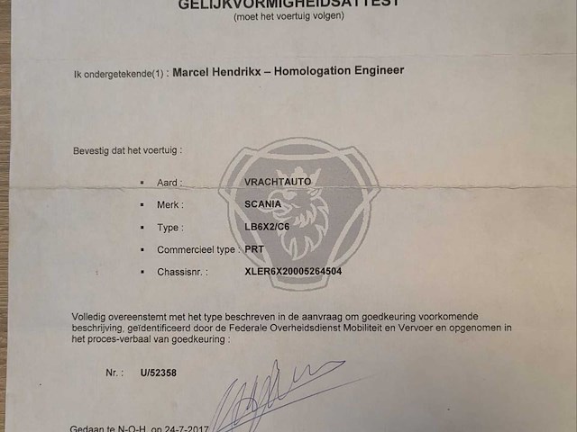 2011 scania r480 - 6x2 bakwagen met laadklep - afbeelding 22 van  28