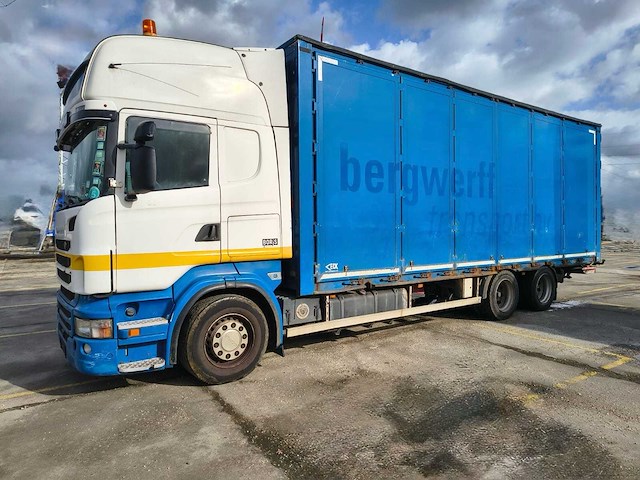 2011 scania r480 - 6x2 bakwagen met laadklep - afbeelding 2 van  28