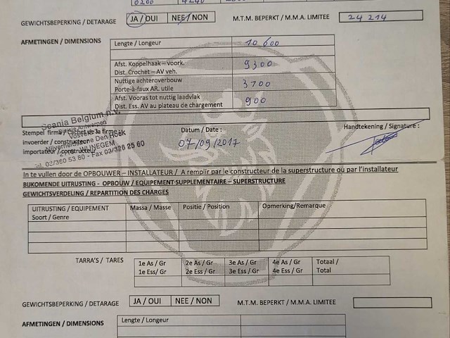 2011 scania r480 - 6x2 bakwagen met laadklep - afbeelding 12 van  20