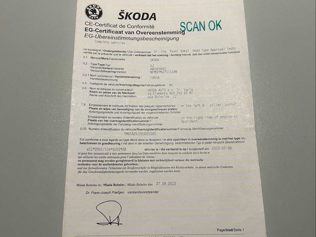 2011 skoda fabia - afbeelding 7 van  9