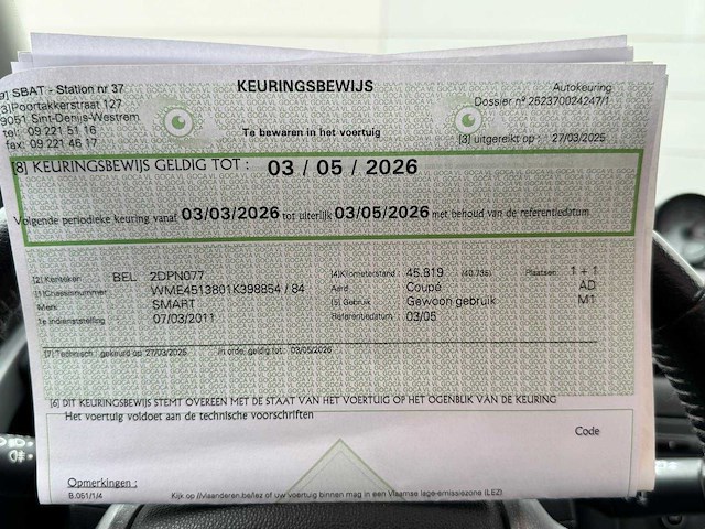 2011 smart for two coupé - afbeelding 11 van  22