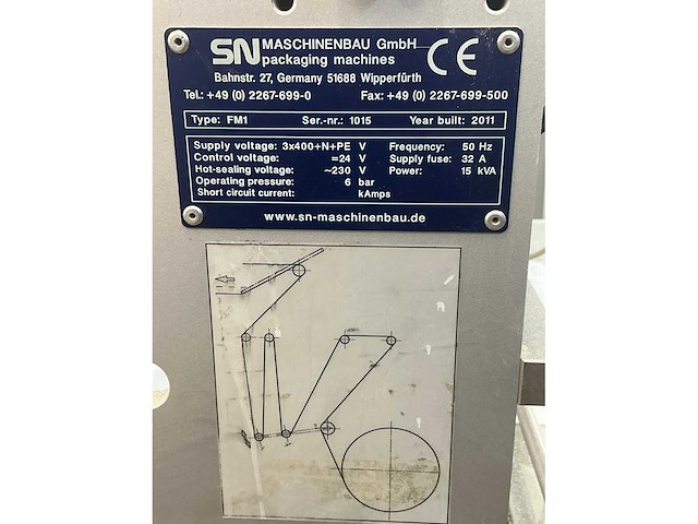 2011 sn machinenbau fm1 verpakkingslijn - afbeelding 16 van  21