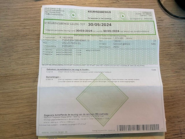 2011 volvo fmfh e5 vrachtwagen - afbeelding 35 van  47