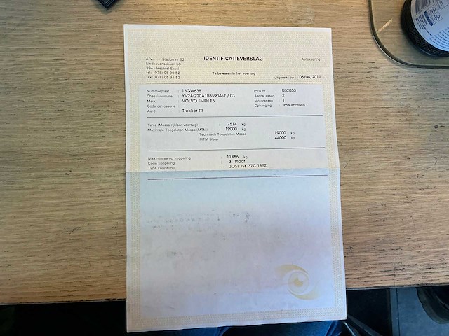 2011 volvo fmfh e5 vrachtwagen - afbeelding 34 van  45