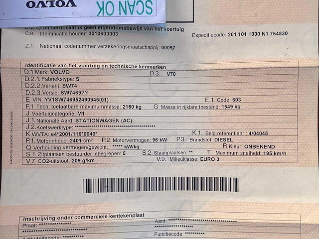 2011 volvo v70 personenauto - afbeelding 24 van  33