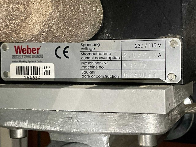 2011 weber a9277 print- en etiketteermachine - afbeelding 5 van  9