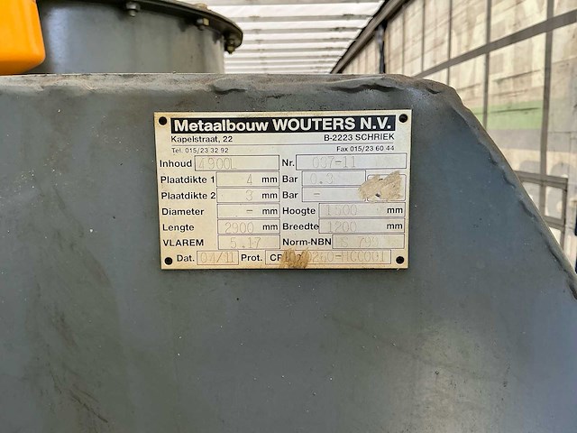 2011 wouters dubbelwandige dieseltank met elektrische piusi pomp en lekdetectie - afbeelding 4 van  4
