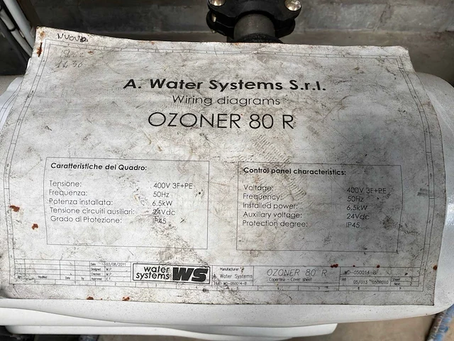 2011 ws ozoner 80r osmose installatie - afbeelding 9 van  23