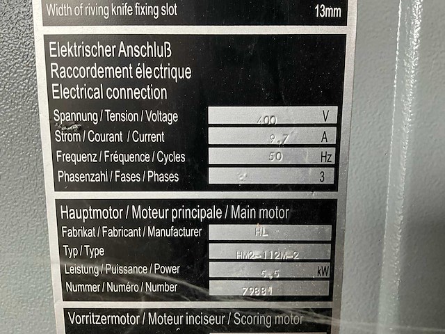 2012 altendorf wa8 formaatzaagmachine - afbeelding 14 van  14