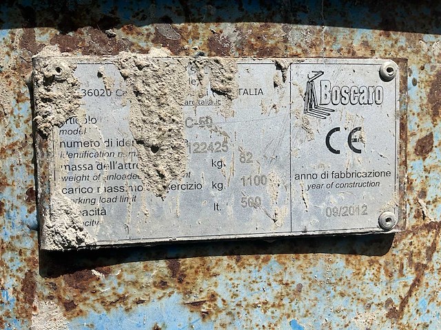 2012 boscaro c-50 betonkubel - afbeelding 4 van  4