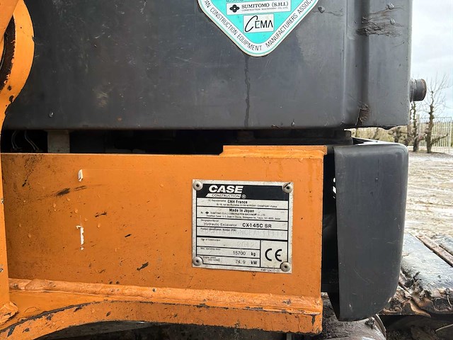 2012 case cx145c rupsgraafmachine - afbeelding 31 van  31