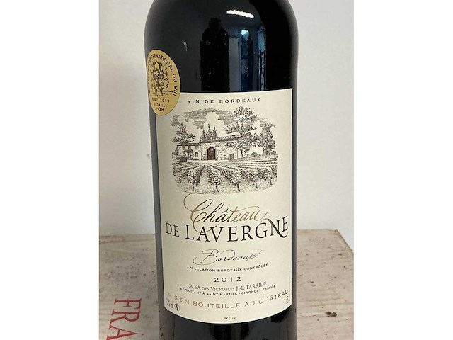 2012 château de lavergne rode wijn (30x) - afbeelding 2 van  3