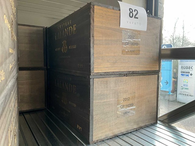 2012 château lalande rode wijn (24x) - afbeelding 2 van  4