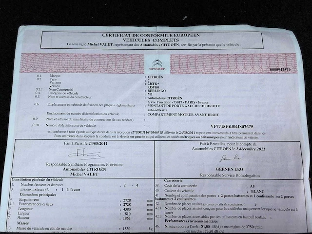 2012 citroën berlingo 1.6 benzine - afbeelding 28 van  36