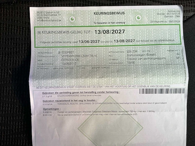 2012 citroen c5 personenauto - afbeelding 17 van  27
