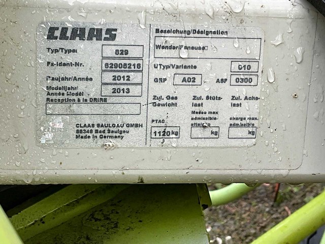 2012 claas volto 870 schudder - afbeelding 7 van  15