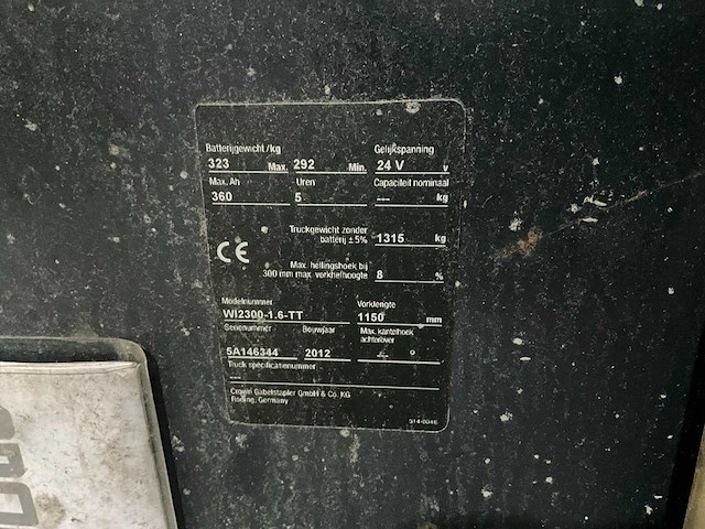 2012 crown 2300 series stapelaar - afbeelding 4 van  12