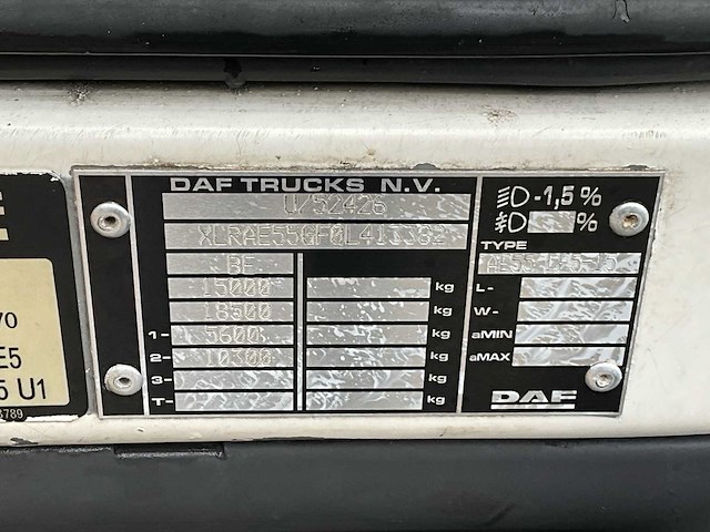2012 daf ae55 depanneur - airco - afbeelding 18 van  53