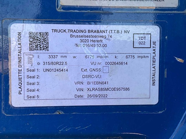 2012 daf cf vrachtwagen met containerhaaksysteem - afbeelding 13 van  35