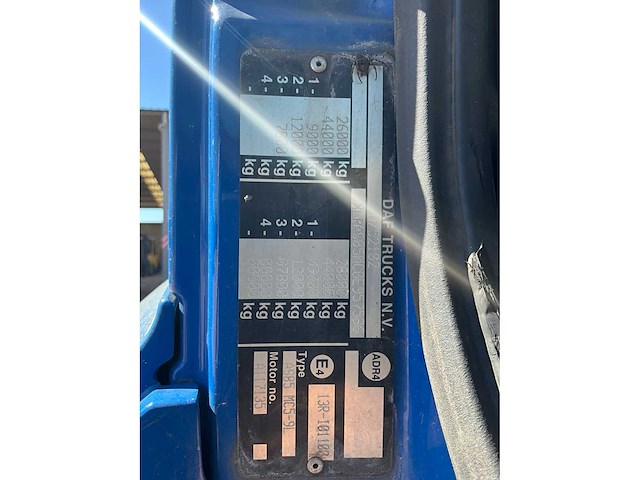 2012 daf cf vrachtwagen met containerhaaksysteem - afbeelding 20 van  35