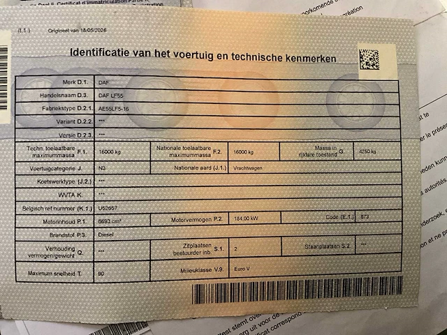 2012 daf lf55.250 vrachtwagen - afbeelding 33 van  39