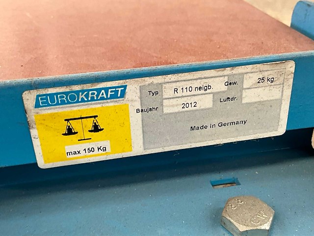 2012 eurokraft r110 transportkar - afbeelding 4 van  4
