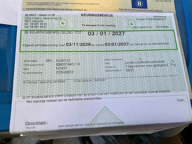 2012 fendt 828 vario+ gronddumper k34 dezeure - afbeelding 60 van  68