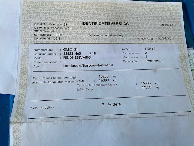 2012 fendt 828 vario+ gronddumper k34 dezeure - afbeelding 61 van  68