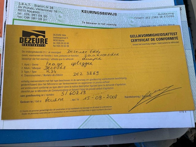 2012 fendt 828 vario+ gronddumper k34 dezeure - afbeelding 68 van  68