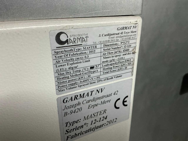 2012 garmat master verfspuitcabine - afbeelding 17 van  24