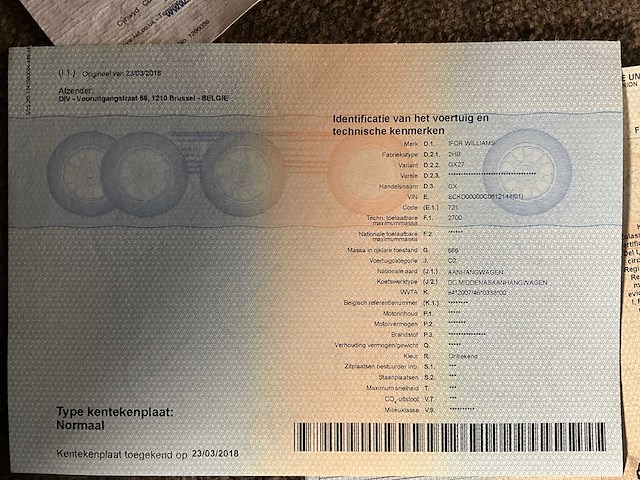 2012 i for williams gx27 aanhangwagen - afbeelding 10 van  19