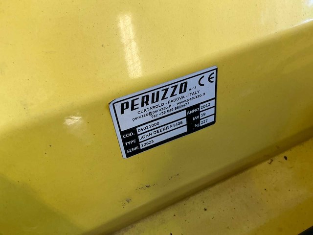 2012 john deere met peruzzo klepelmaaier zitmaaier - afbeelding 2 van  15