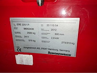 2012 jungheinrich ere225 fp elektrische palletwagen (61025-52) - afbeelding 9 van  9