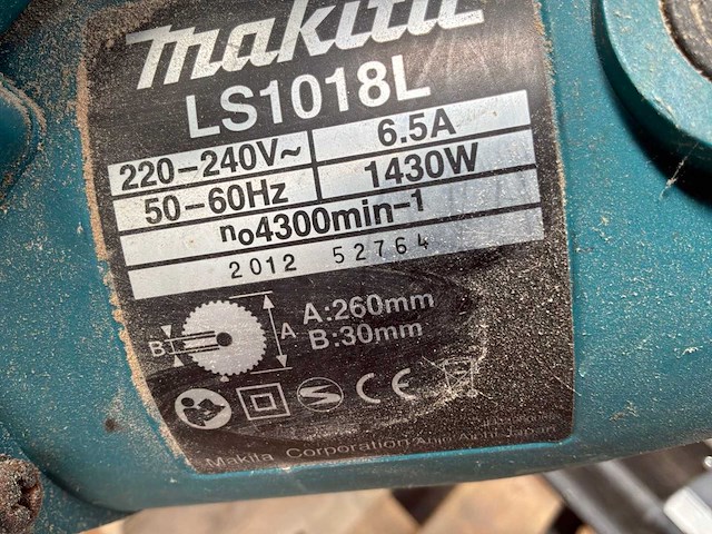 2012 makita ls1018l radiaalafkortzaagmachine - afbeelding 3 van  3