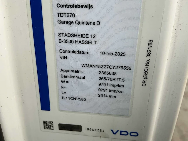 2012 man tgl vrachtwagen - afbeelding 4 van  19