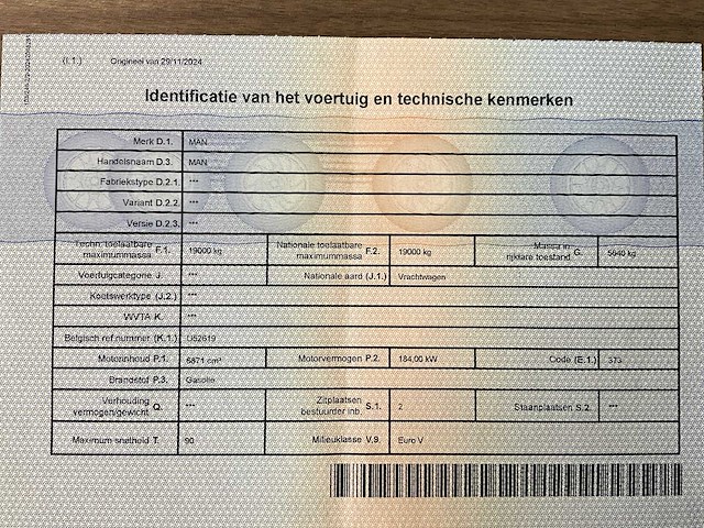 2012 man tgm250 zeilwagen - airco -automaat - afbeelding 54 van  62