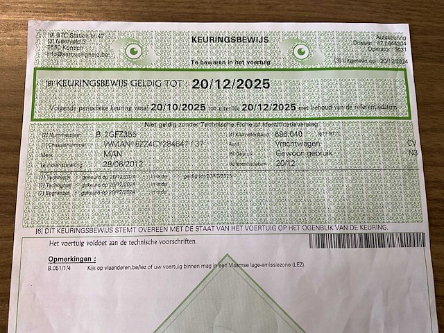 2012 man tgm250 zeilwagen - airco -automaat - afbeelding 55 van  62