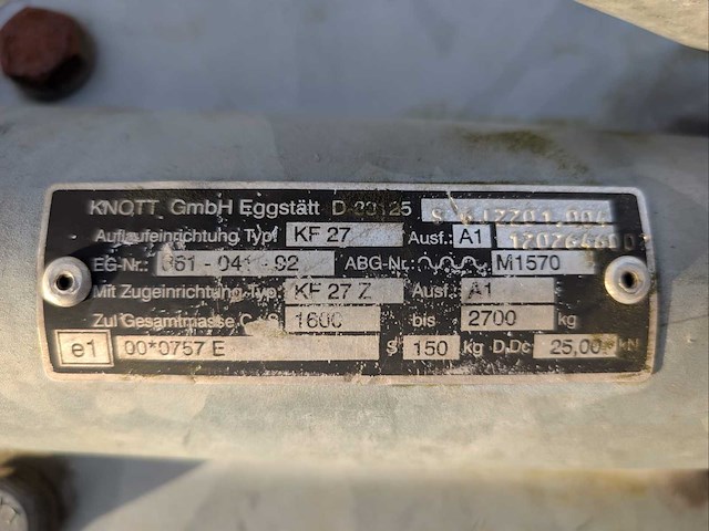 2012 marco av27ta aanhangwagen - afbeelding 2 van  16