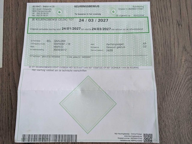 2012 marco av27ta aanhangwagen - afbeelding 5 van  16