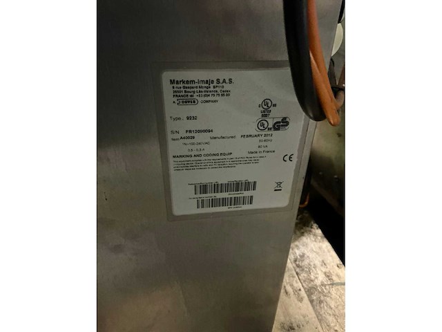 2012 markem-imaje 9232 industriële inkjet codering printer - afbeelding 4 van  4